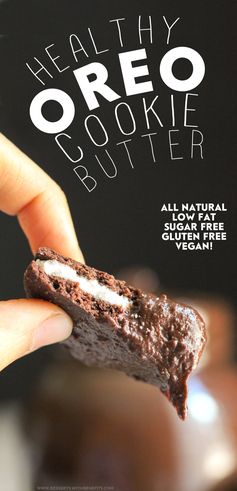 Healthy Homemade Oreo Cookie Butter