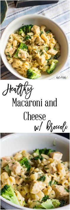 Healthy Macaroni and Cheese with Broccoli