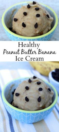 Healthy Peanut Butter Banana Ice Cream
