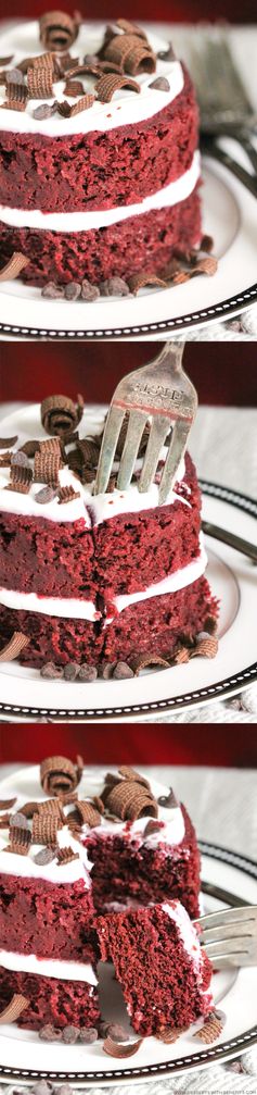 Healthy Single-Serving Red Velvet Microwave Cake