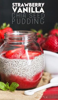 Healthy Strawberry Vanilla Chia Seed Pudding