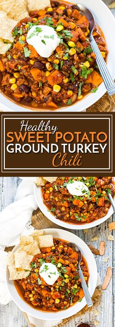 Healthy Sweet Potato Ground Turkey Chili