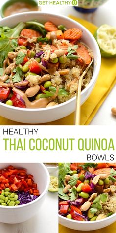 Healthy Thai Coconut Quinoa Bowl