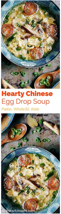 Hearty Chinese Egg Drop Soup (Paleo, Whole30