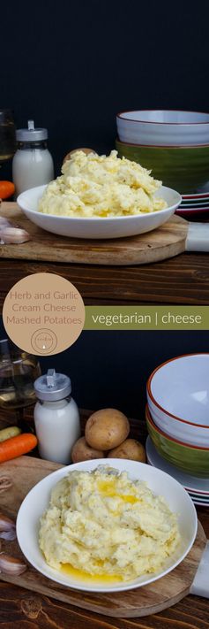 Herb and Garlic Cream Cheese Mashed Potatoes