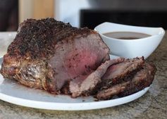 Herb Crusted Beef Top Loin Roast with Pan Gravy