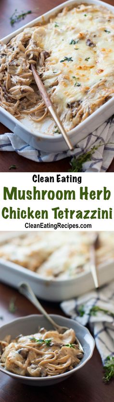 Herbed Chicken and Mushroom Tetrazzini