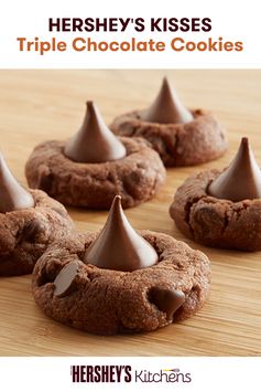 HERSHEY'S Triple Chocolate Cookies