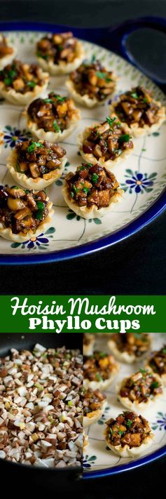 Hoisin Mushroom Phyllo Cups