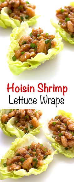 Hoisin Shrimp Lettuce Wraps