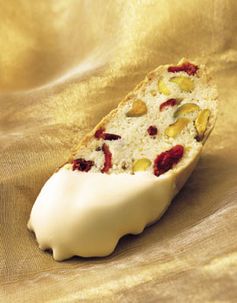 Holiday Biscotti with Cranberries and Pistachios