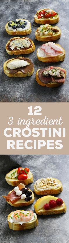 Holiday Crostini Bar – 12 3-Ingredient Crostini Recipes