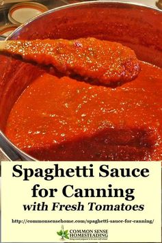 Home Canned Spaghetti Sauce