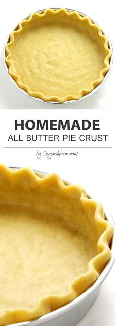 Homemade All Butter Pie Crust