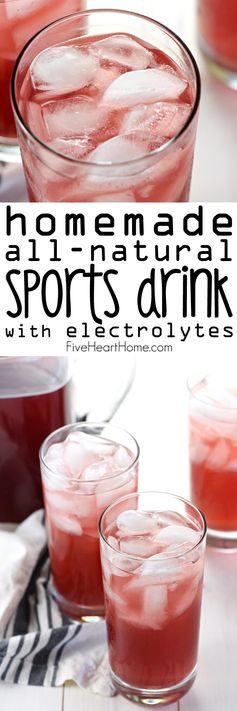 Homemade, All-Natural Sports Drink with Electrolytes (Copycat Gatorade