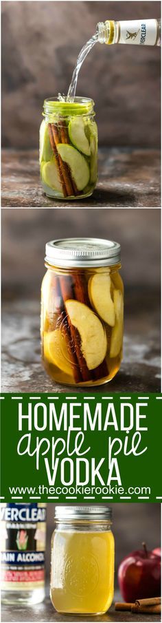 Homemade Apple Pie Vodka (PLUS Apple Pie Spritzer!