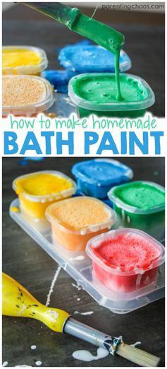 Homemade Bath Paints