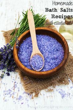 Homemade Bath Salts Recipes (with essential oils