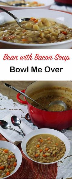 Homemade Bean with Bacon Soup