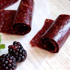 Homemade Blackberry Paleo Fruit Roll-ups