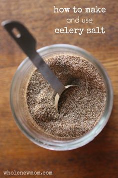 Homemade Celery Salt (and how to use it ~ including a yummy surprise