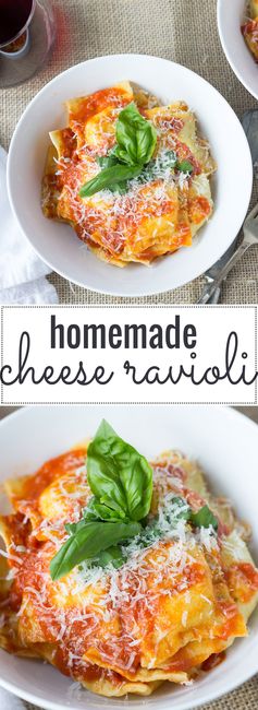 Homemade Cheese Ravioli