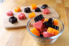 Homemade chewy fruit snacks