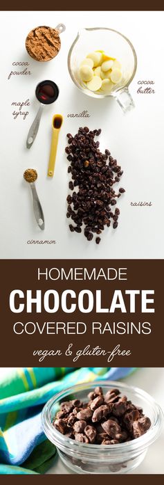 Homemade Chocolate Covered Raisins