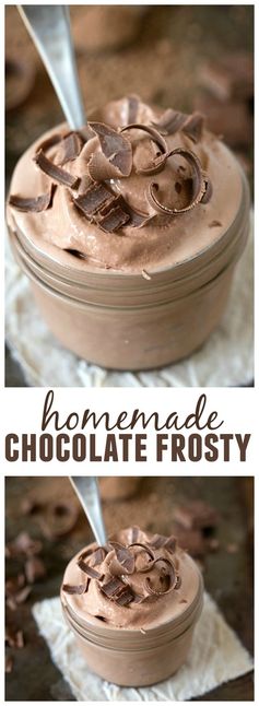 Homemade Chocolate Frosty