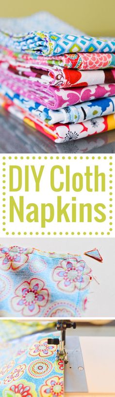 Homemade Cloth Napkins Tutorial