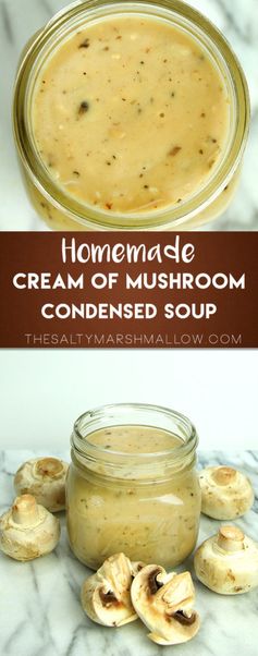 Homemade Condensed Cream of Mushroom Soup