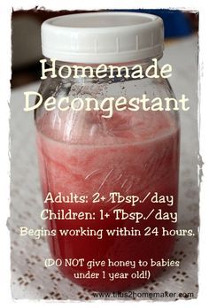 Homemade Decongestant