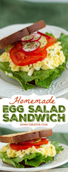 Homemade Egg Salad Sandwich