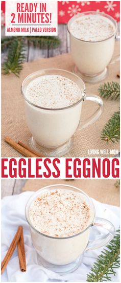 Homemade Eggless Eggnog