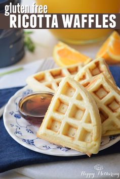 Homemade Gluten Free Ricotta Waffles