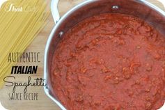 Homemade Italian Spaghetti Sauce