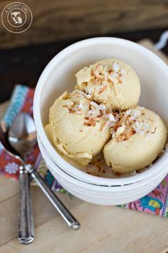 Homemade Mango Coconut Ice Cream