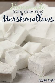 Homemade Marshmallows (Corn Syrup Free