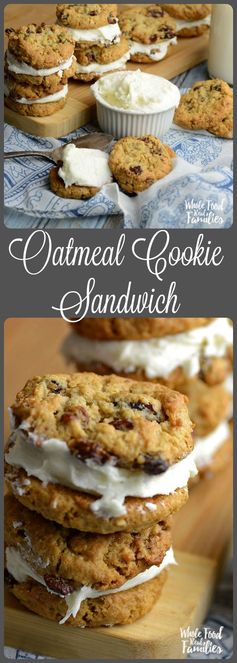 Homemade Oatmeal Cookie Sandwich