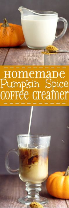 Homemade Pumpkin Spice Coffee Creamer