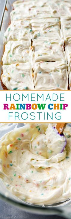 Homemade Rainbow Chip Frosting