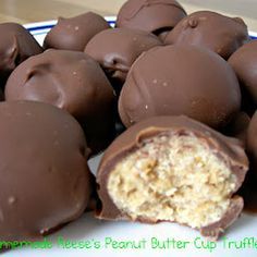 Homemade Reese's Peanut Butter Cup Truffles