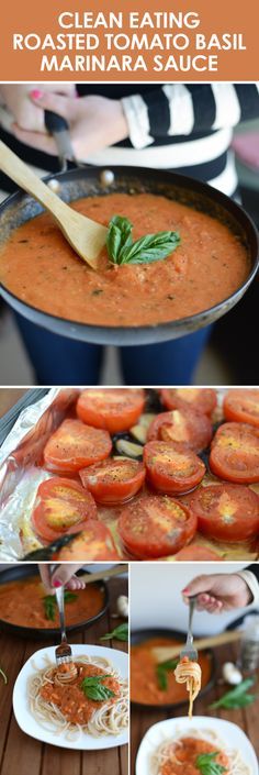 Homemade Roasted Tomato Basil Marinara Sauce