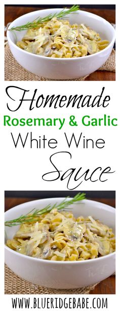 Homemade Rosemary and Garlic White Wine Sauce