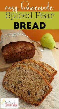 Homemade Spicy Pear Bread