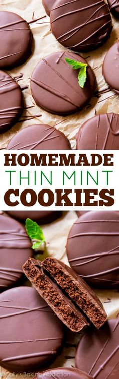 Homemade Thin Mint Cookies