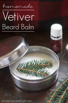 Homemade Vetiver Beard Balm