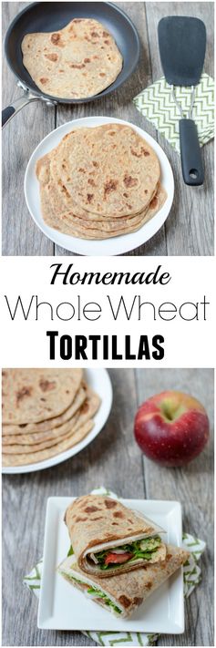 Homemade Whole Wheat Tortillas