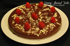 Honey-Almond Torte with Chocolate Ganache