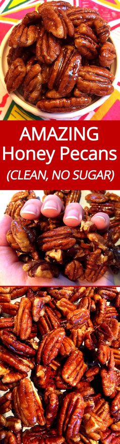 Honey Candied Pecans - Healthy Clean Eating